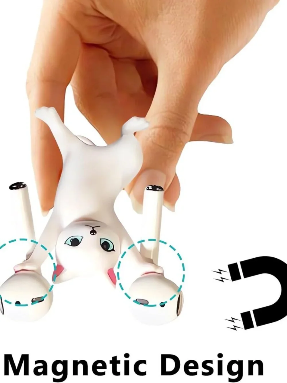 ATHAND Cat Pen Holder,Dancing Cat Airpod Holder NIB